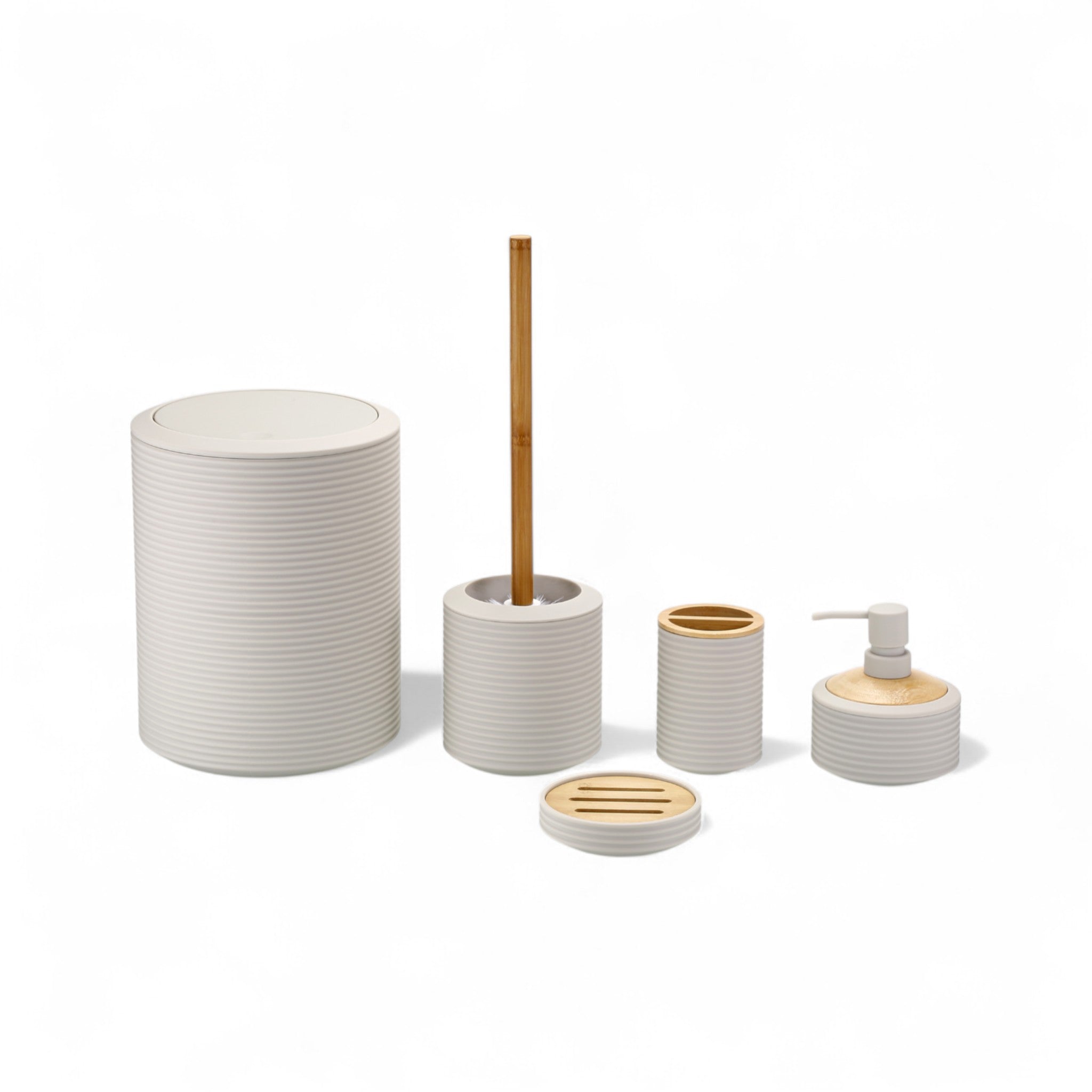 Grace Essentials - 5Pc Bathroom Set