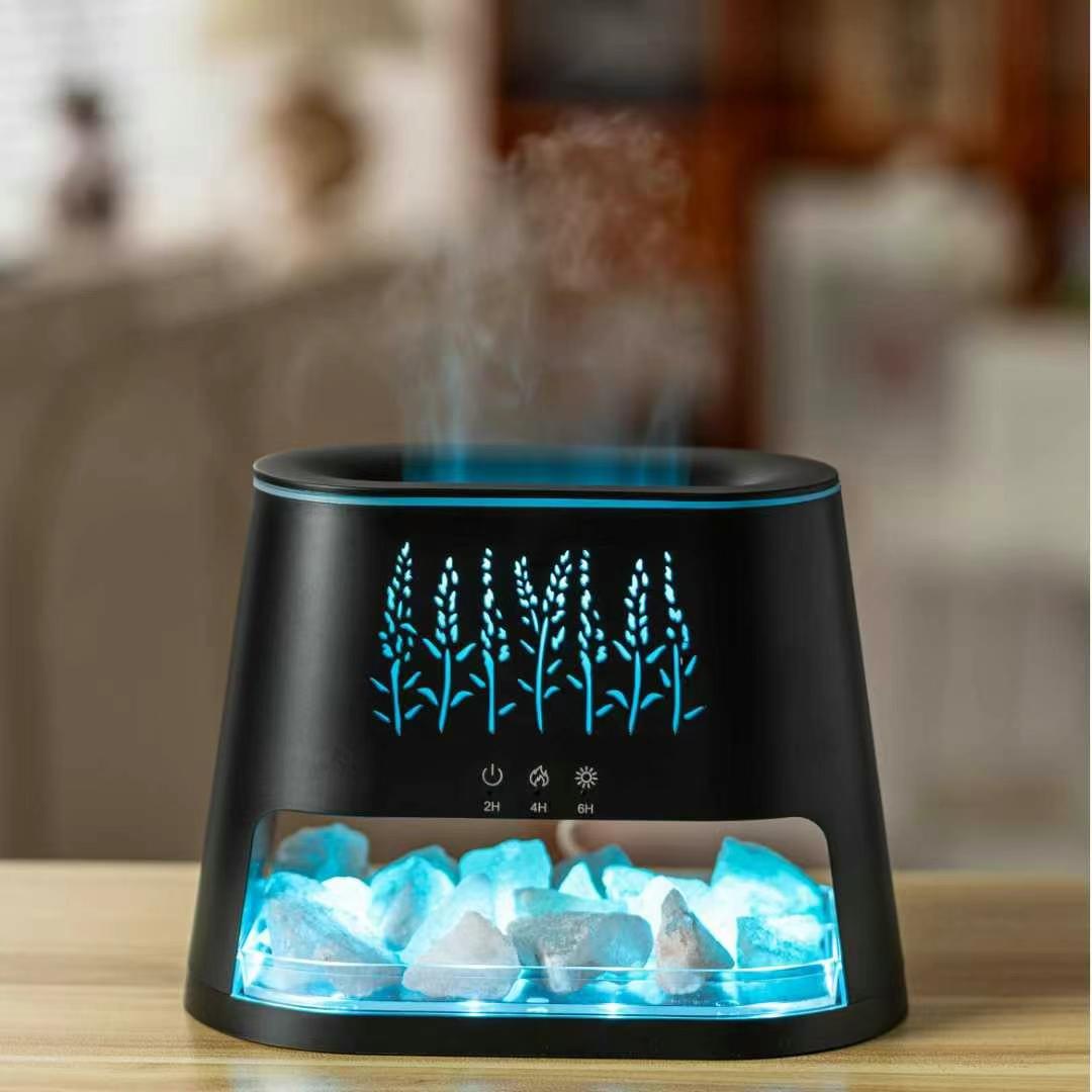 AuraBeam Diffuser – Radiant Mist with Soothing Light & Crystal Effect