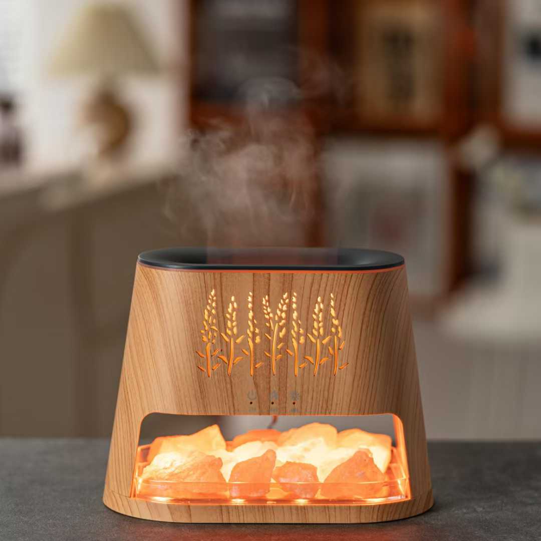 AuraBeam Diffuser – Radiant Mist with Soothing Light & Crystal Effect