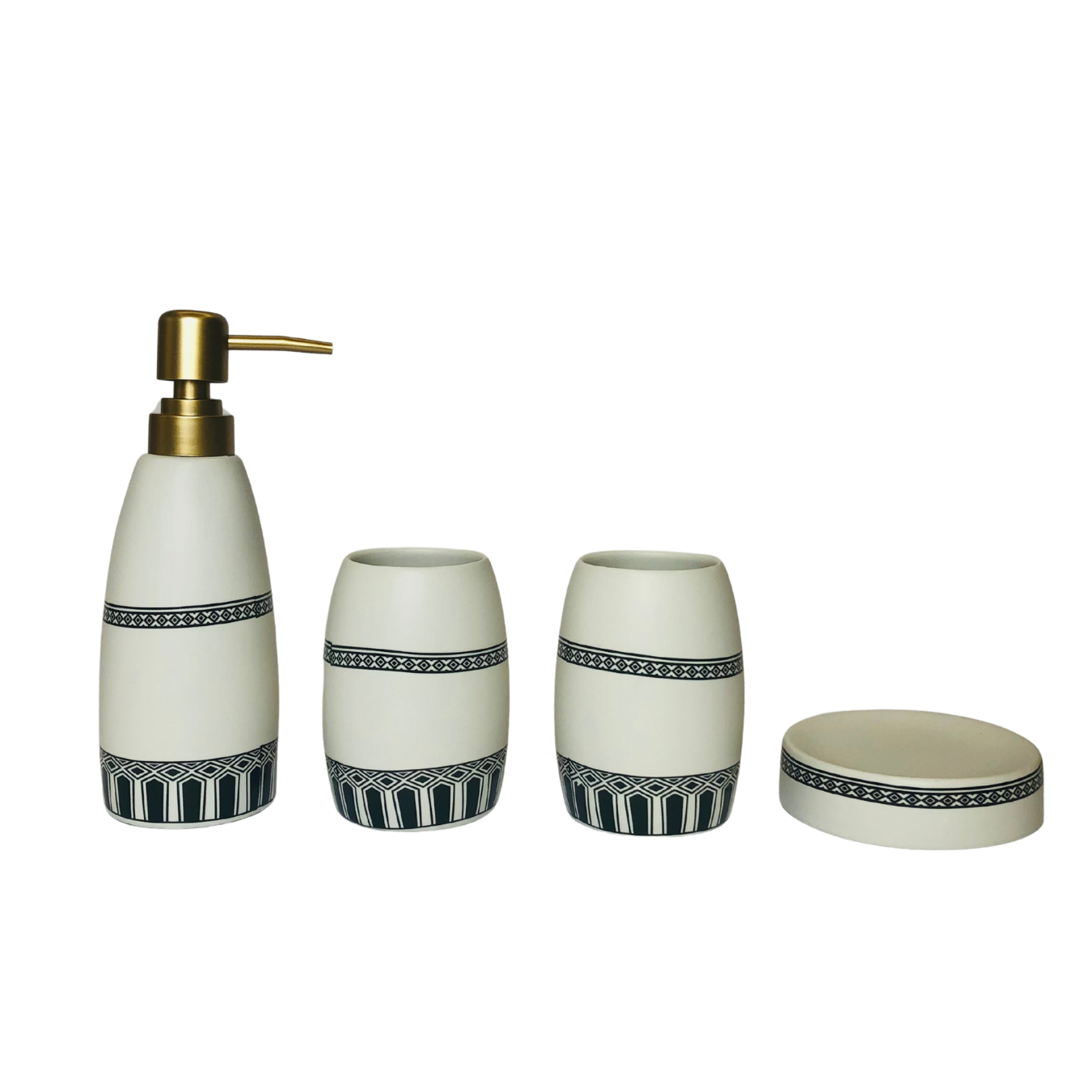 Designer Bathroom Dispenser Set