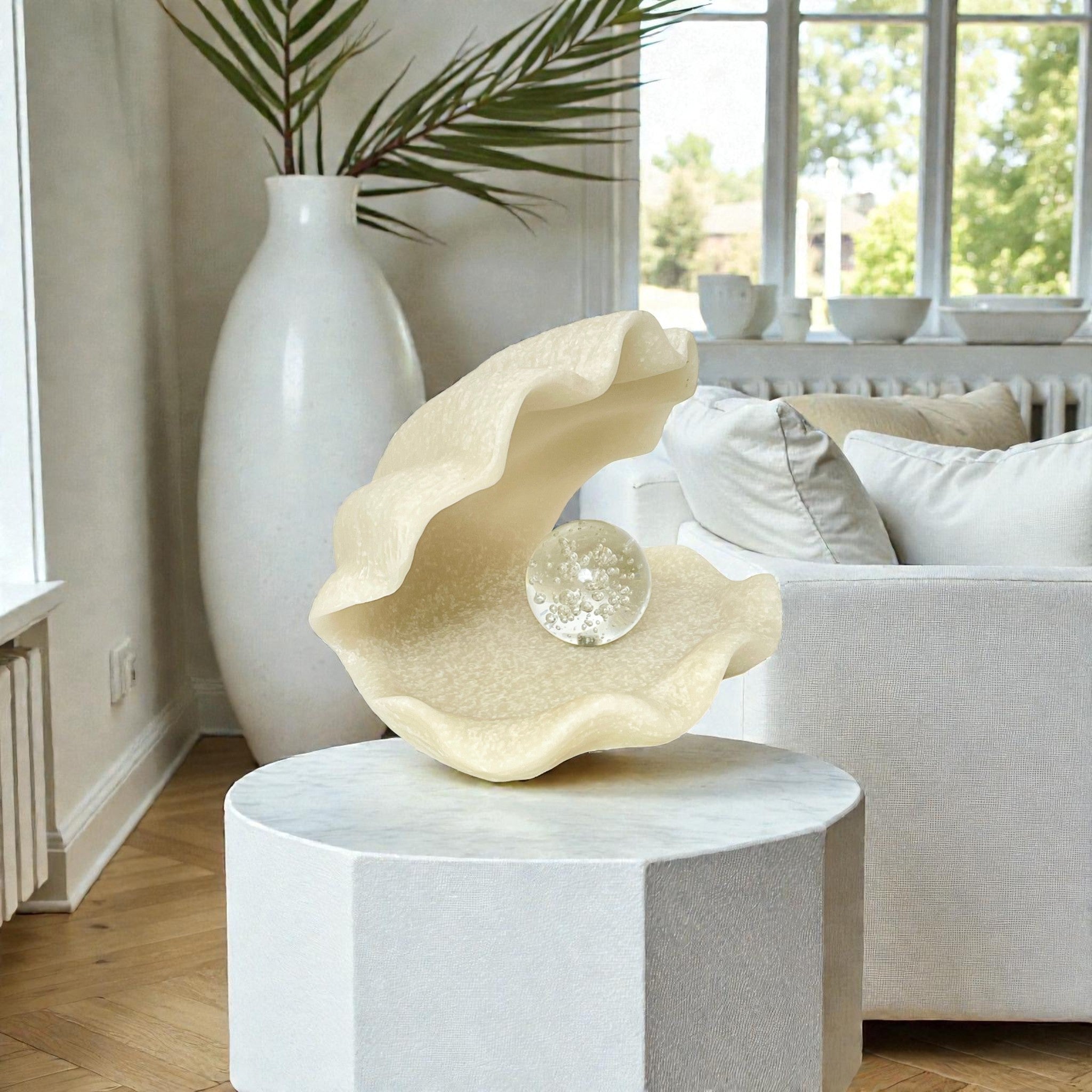 Sea Shell Marble Showpiece
