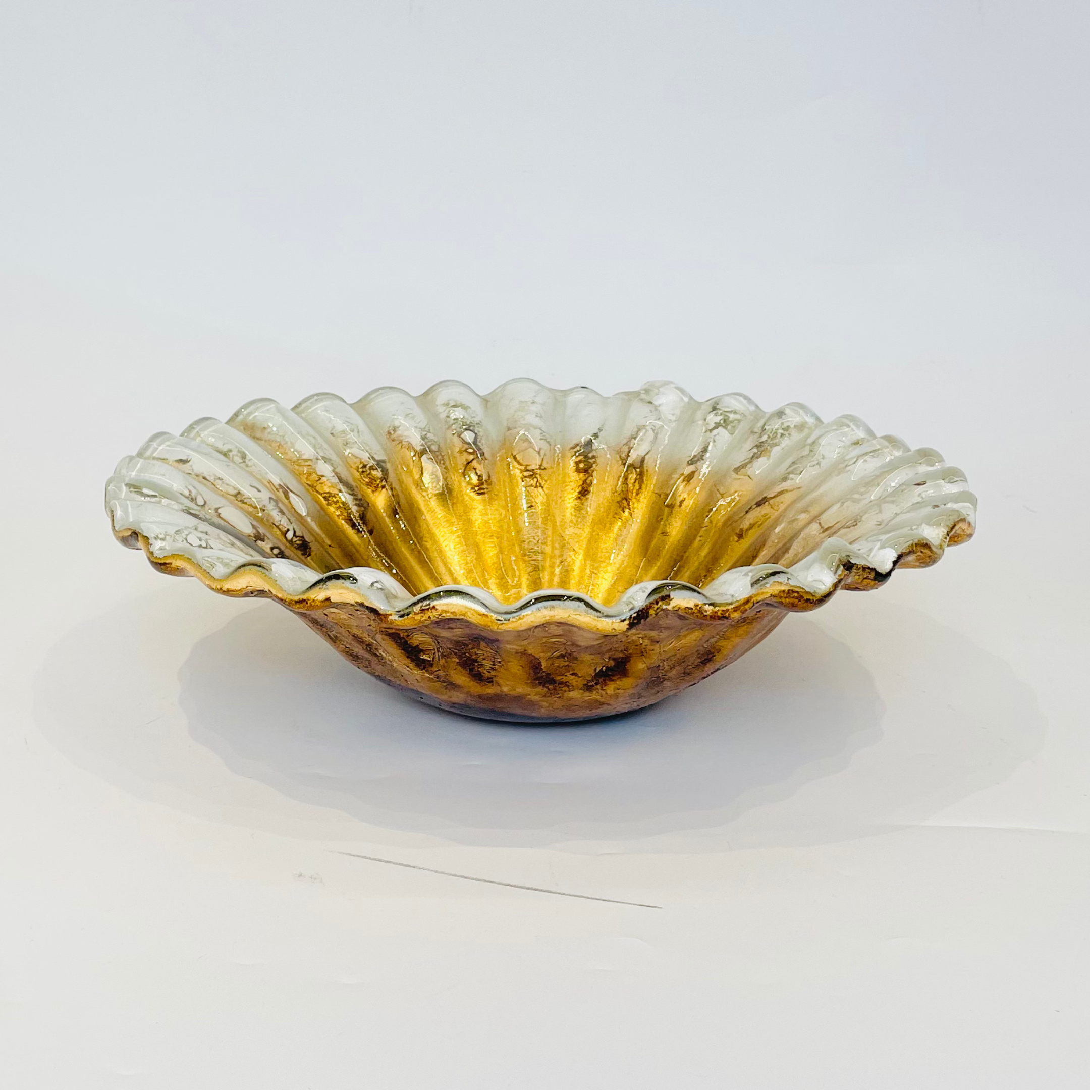 Luxury Gold Glass Bowl Italy Edition