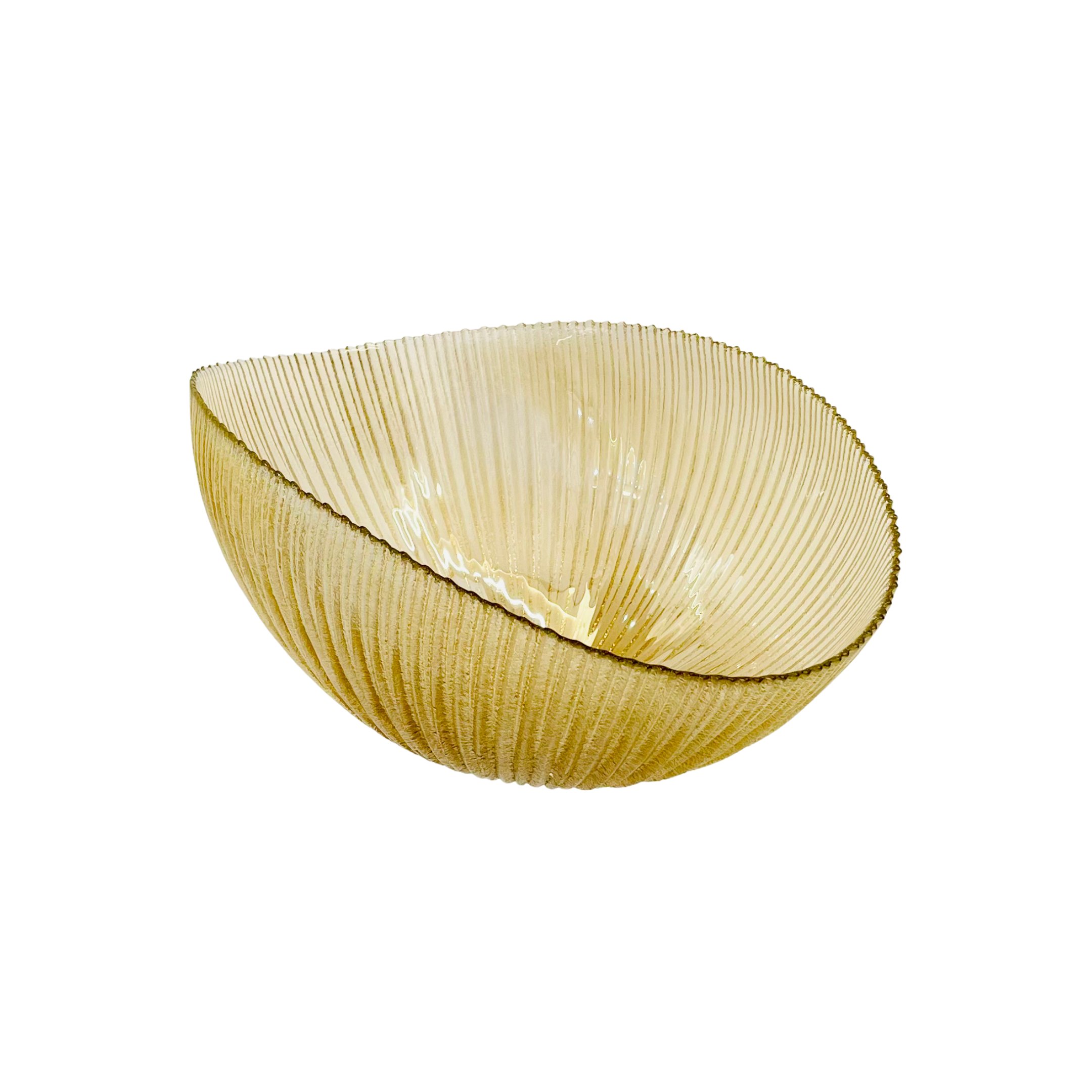 Italian Luxury Ripple Flow Centerpiece Vase