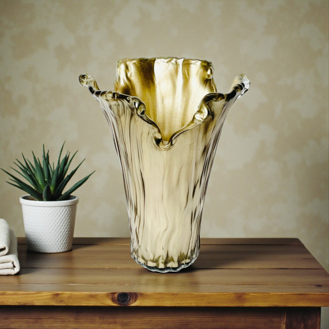 Italian Gradient Glass Decor Vase