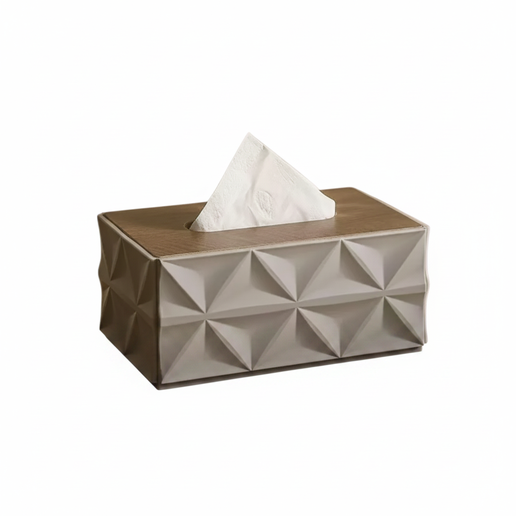 Modern Geometric Tissue Box Holder