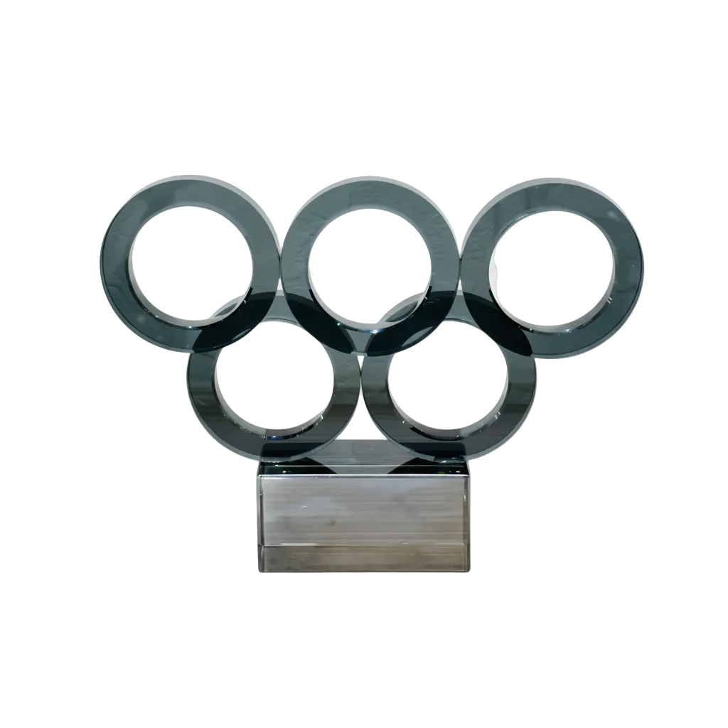 Modern Circular Ring Sculpture Showpiece