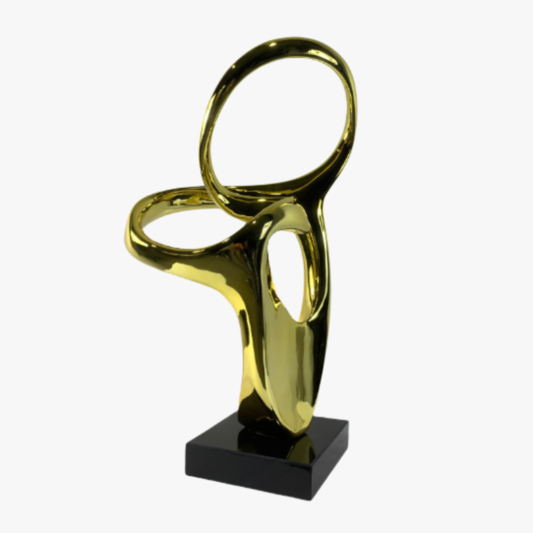 Luxury Gold Abstract Art Sculpture