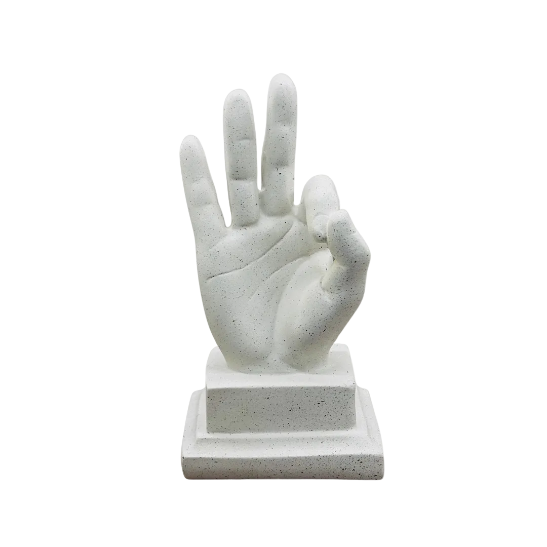 Minimalist Excellent Hand Sign Showpiece