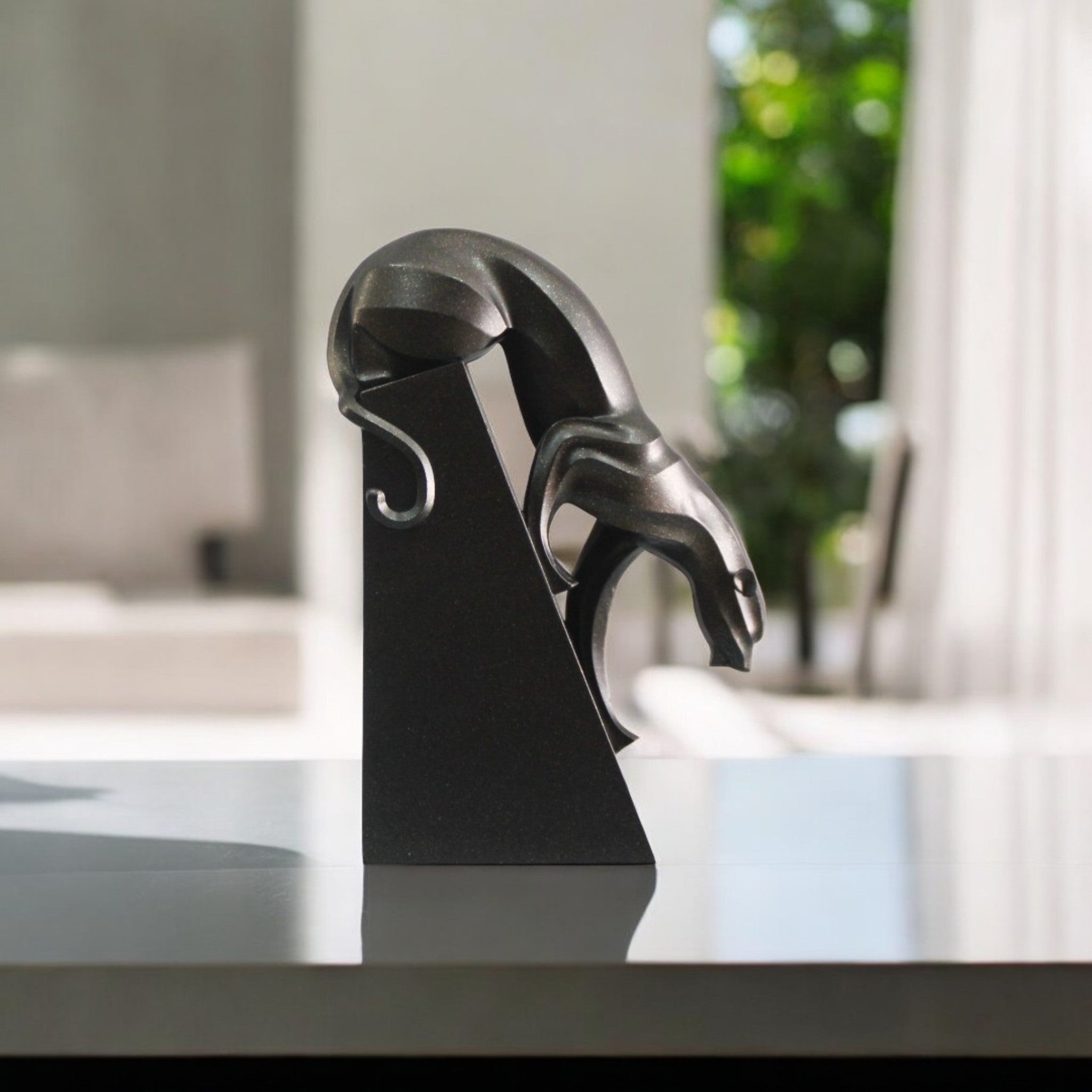 Panther Grace Sculpture – Gold & Black Editions