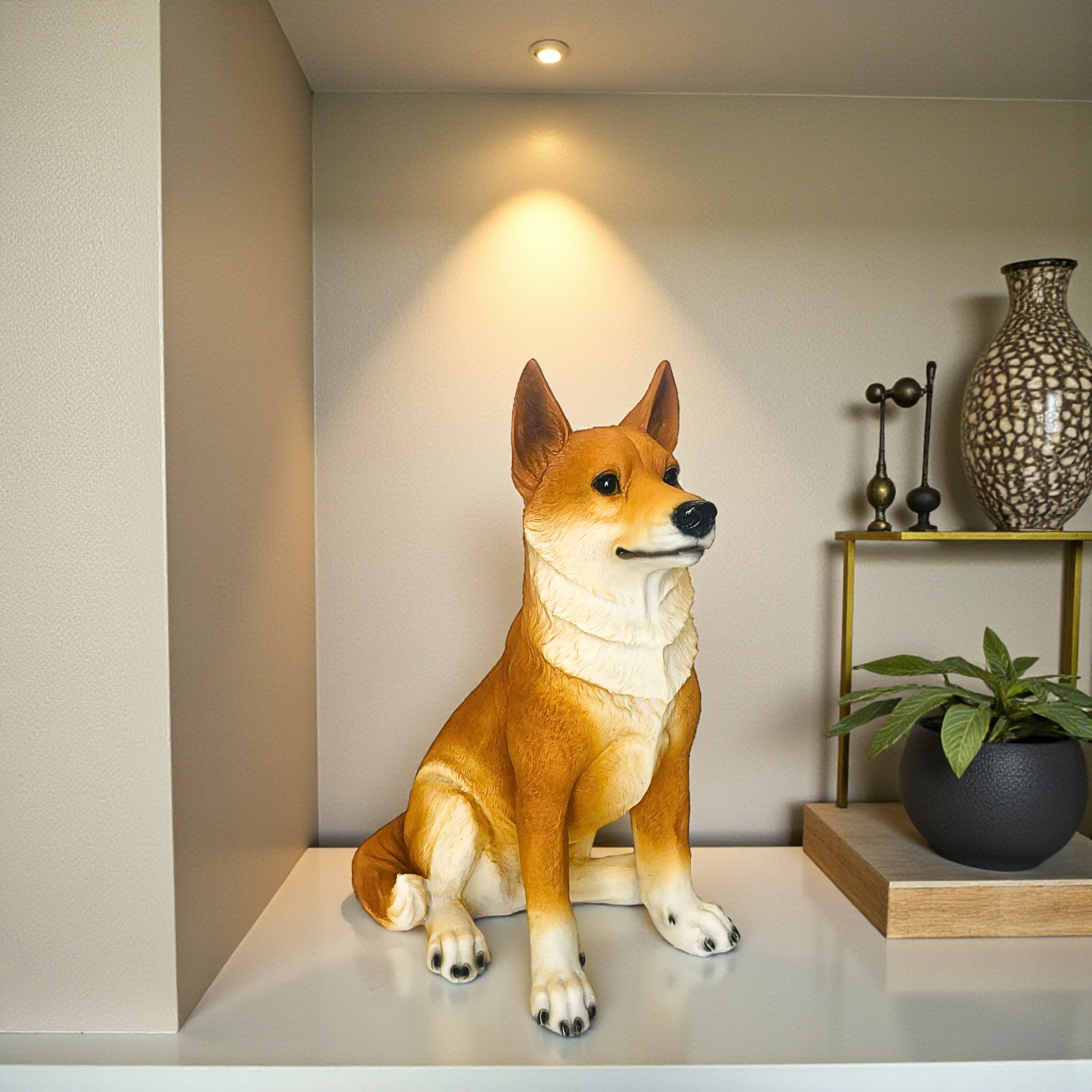 Dog Figurine Modern Decorative Sculpture