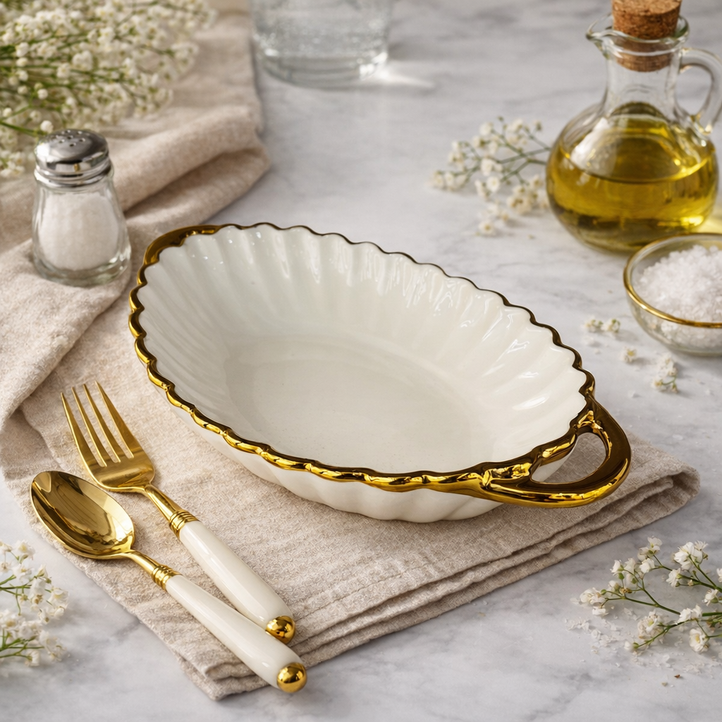 Modern Shell Shaped Serving Tray