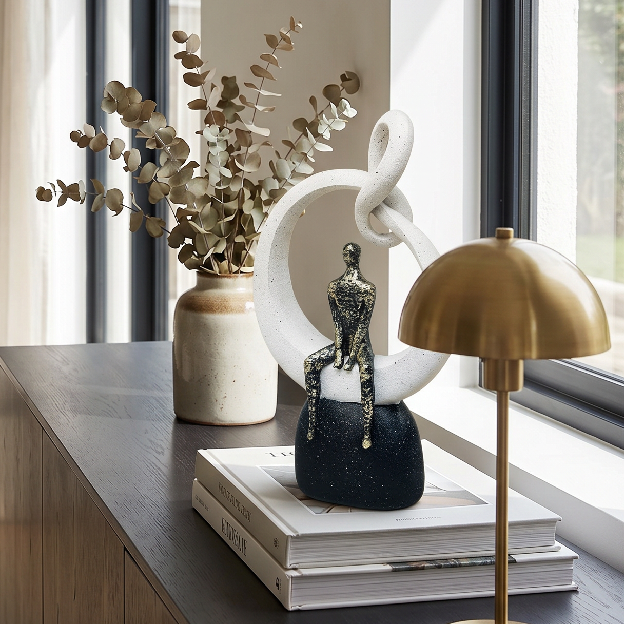 Artisan Abstract Thinker Sculpture