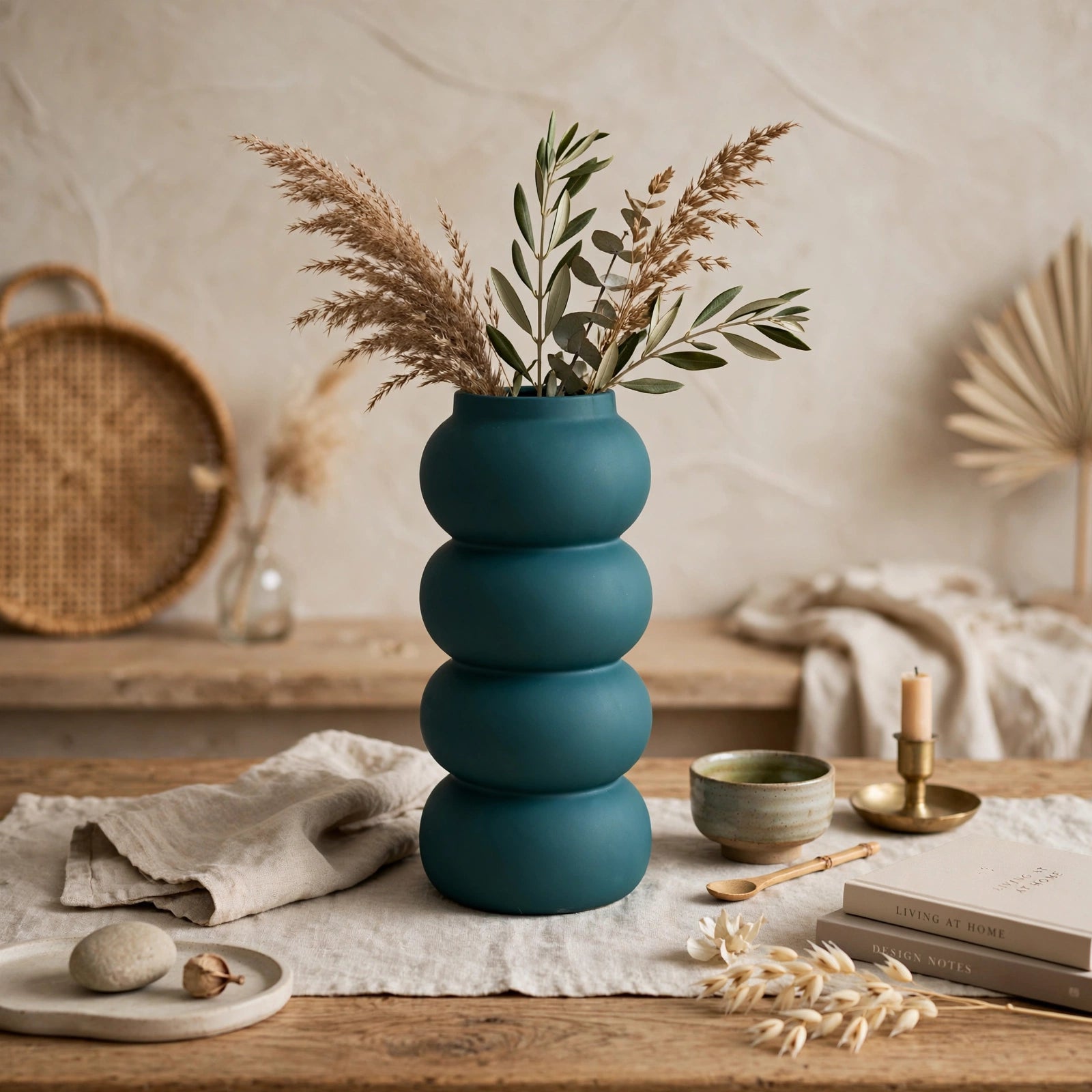 Elegant Retro Spheres Ceramic Vase