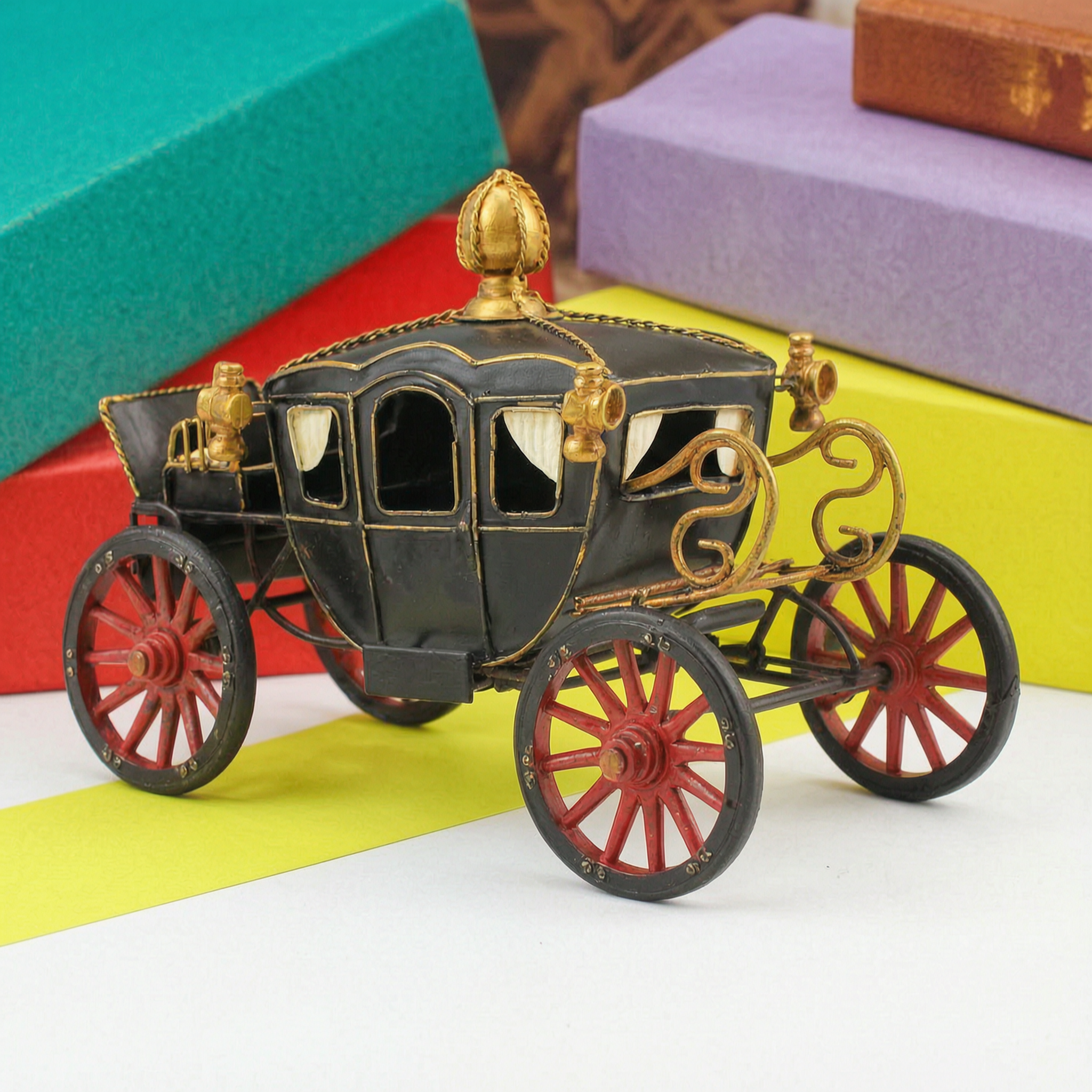 Imperial Horse Carriage Car Showpiece