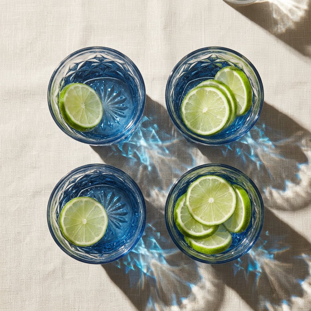 Imperial Ocean Blue Base Glasses Set of 6