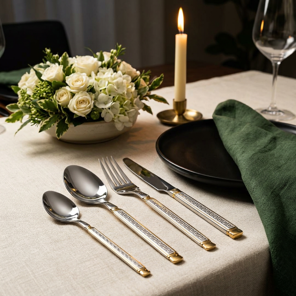 Luxury Stainless Steel Cutlery Set 24 Piece