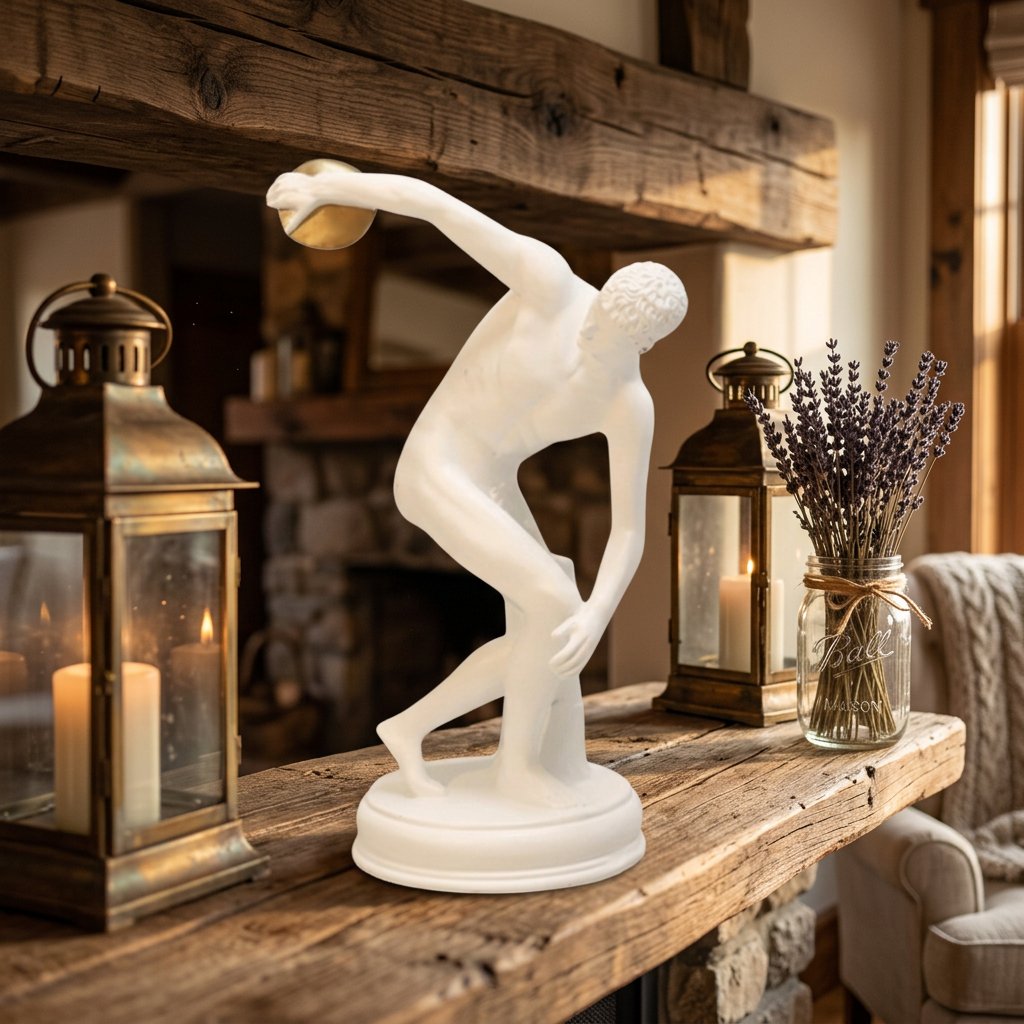 Classical Greek Male Athlete Statue