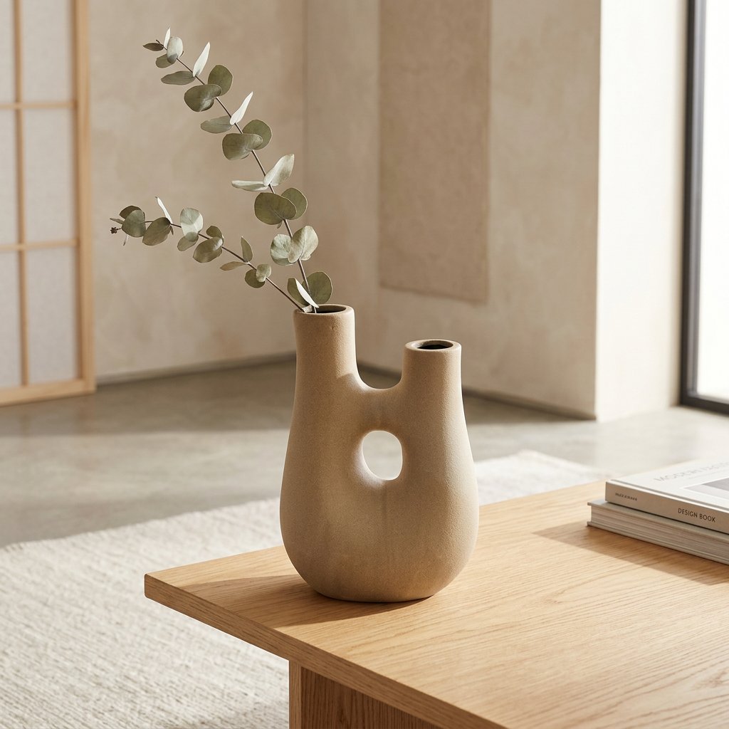 Modern Ceramic Double Spout Vase