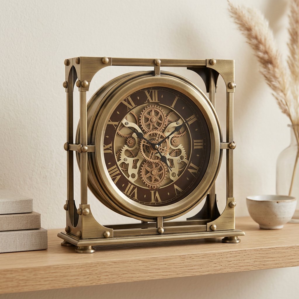 Ironclad Industrial Table Clock