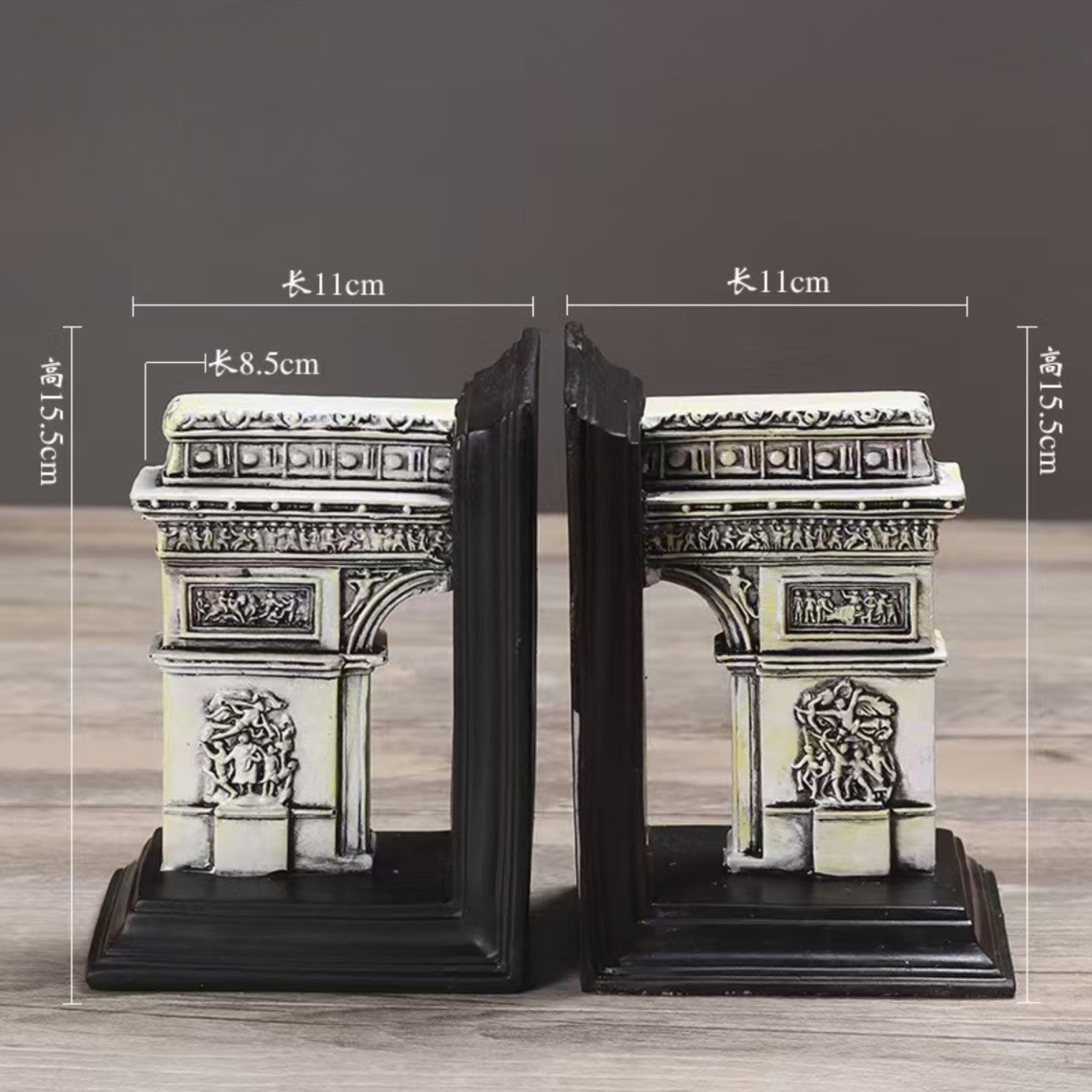 Architectural Bookends – Arc de Triomphe Design