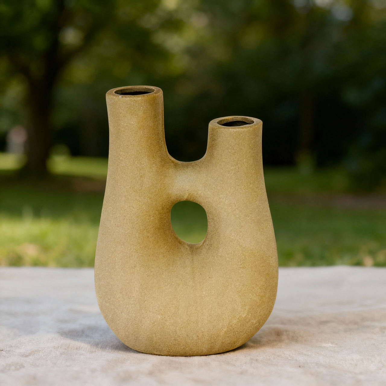 Dune Twin Neck Minimalist Vase