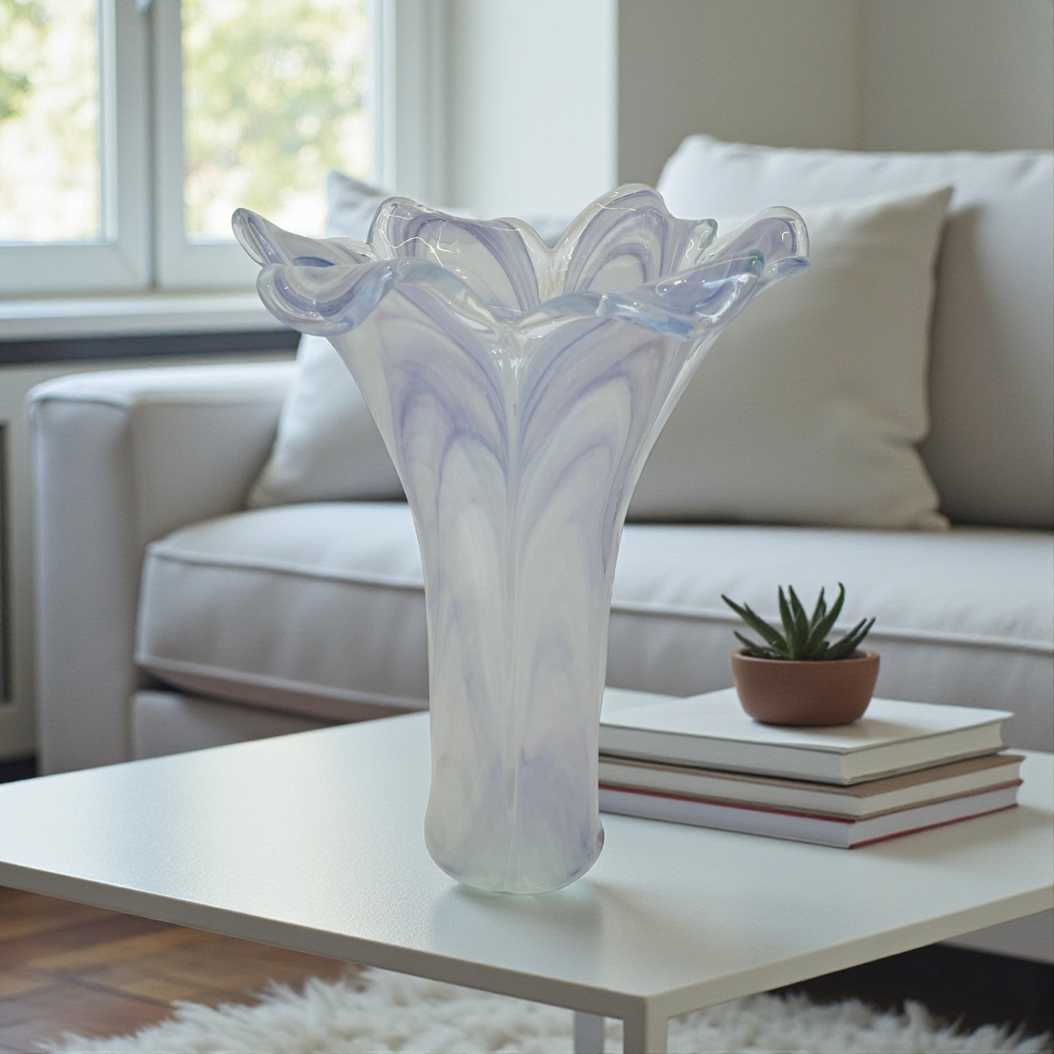 Premium Azure Flow Vase