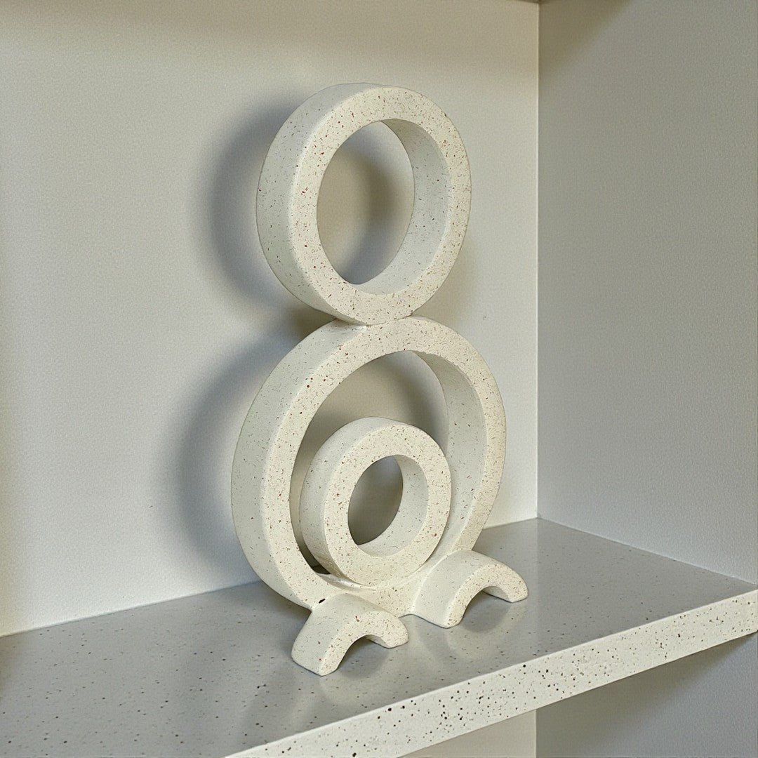 Modern Geometric Circle Sculpture
