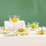 Modern Glass Bowl 5Pc Set