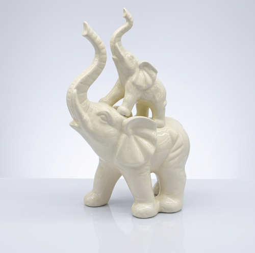 Royal Elephant Mother & Calf Sculpture