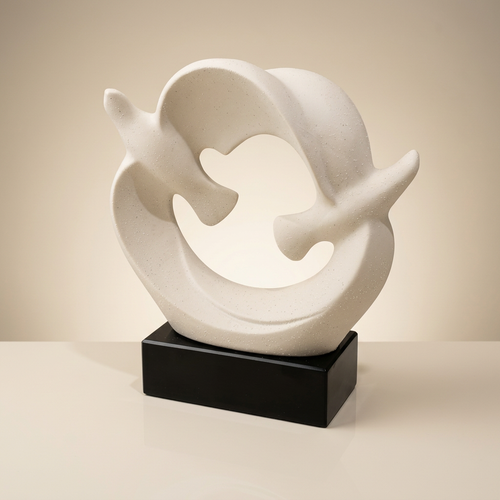 Modernist Soaring Doves Sculpture