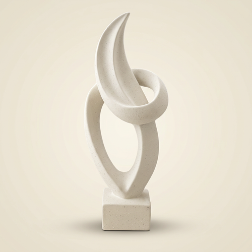 Modernist Vertical Twist Abstract Sculpture