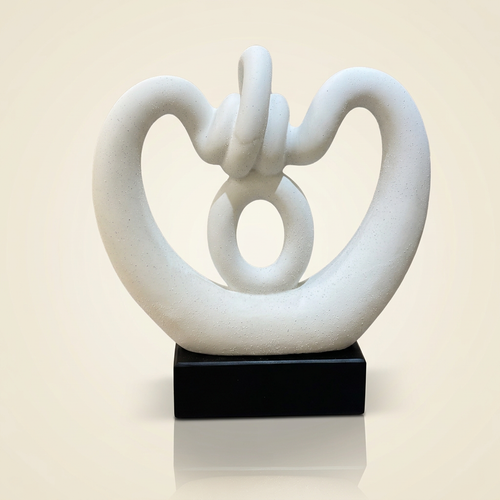 Modernist Interlocking Knot Abstract Sculpture