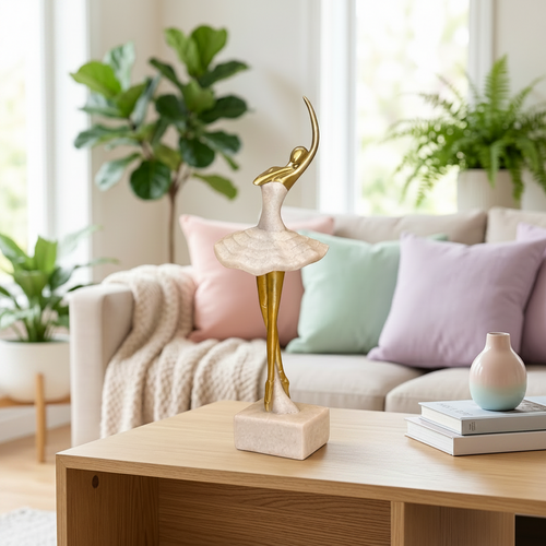 Modern Abstract Ballet Dancer Sculpture