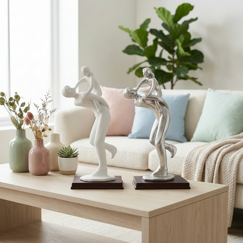 Minimalist Fatherhood Bonding Statue