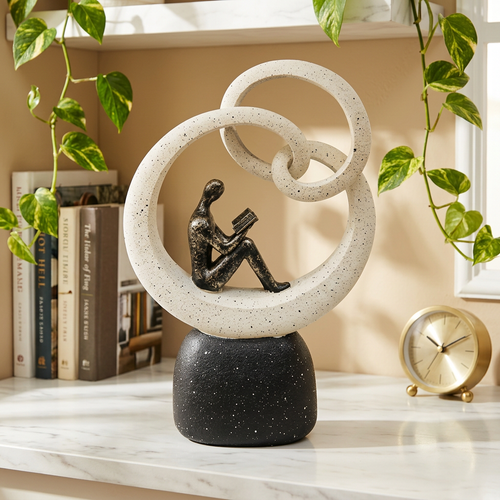Modern Abstract Reader Statue