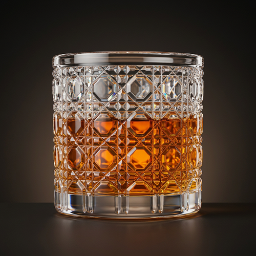 Crystal Rotating Whiskey Glass