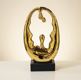 Luxury Gold Abstract Loop Sculpture