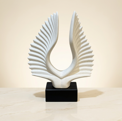 Modernist Radiant Wings Abstract Sculpture