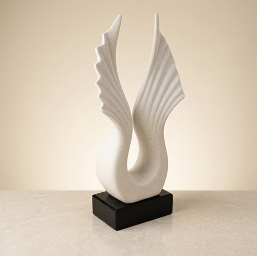Modernist Soaring Wings Abstract Sculpture