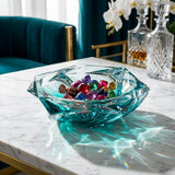 Glacier Amber Tinted Crystal Decorative Bowl