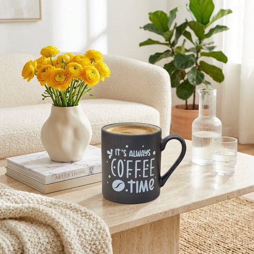 Cafe Quote Ceramic Coffee Mug