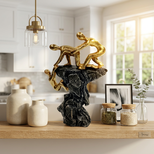 Modern Teamwork & Helping Hand Sculpture