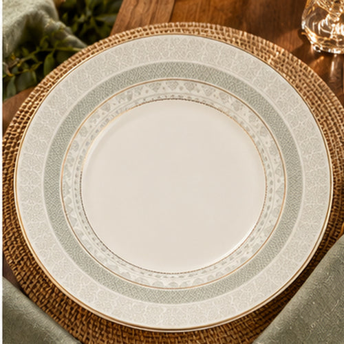 Pastel Patterned New Bone China 39 Piece Dinner Set