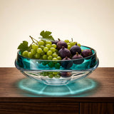 Prism Twisted Lead-Free Crystal Showpiece & Fruit Bowl
