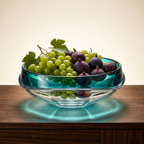 Prism Twisted Lead-Free Crystal Showpiece & Fruit Bowl