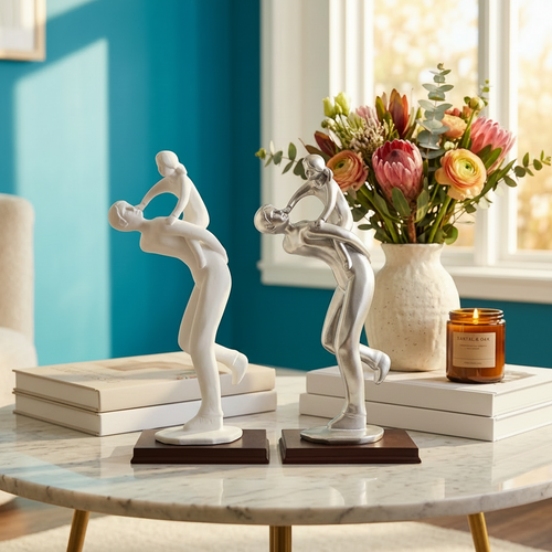 Minimalist Fatherhood Bonding Statue