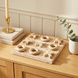 Luxe Stone Tic-Tac-Toe Tabletop Sculpture & Game