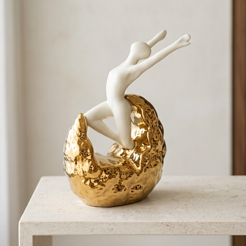 Modernist Abstract Figural Ceramic Statue