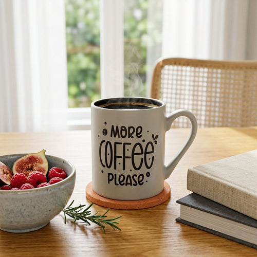 Cafe Quote Ceramic Coffee Mug