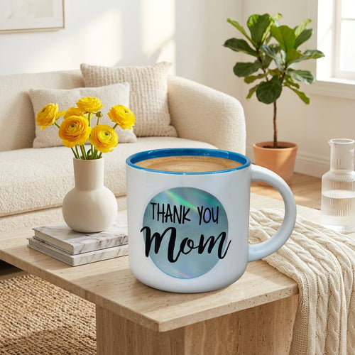 Dual-Tone Ceramic Mom Gift Mug